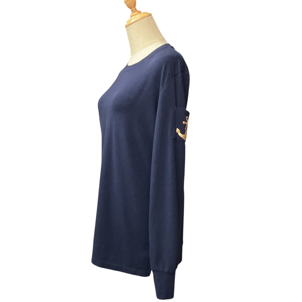 Lake‎ Girl Women's Crewneck Logo Back Pocket Long Sleeve Pullover Shirt Size L - Picture 3 of 8